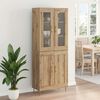 vidaXL Highboard 2 pcs Artisan Oak Engineered Wood