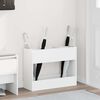 vidaXL Umbrella Stand White 65 x 24 x 50 cm Engineered Wood