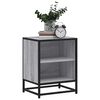 vidaXL Bedside Cabinets 2 pcs Grey Sonoma 40x31x50 cm Engineered Wood and Metal