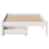 vidaXL Bed Frame without Mattress White 90x200 cm Solid Wood Pine