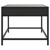 vidaXL Coffee Table with Infinity LED Black 50x50x41 cm