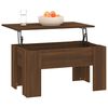vidaXL Coffee Table Brown Oak 79x49x41 cm Engineered Wood