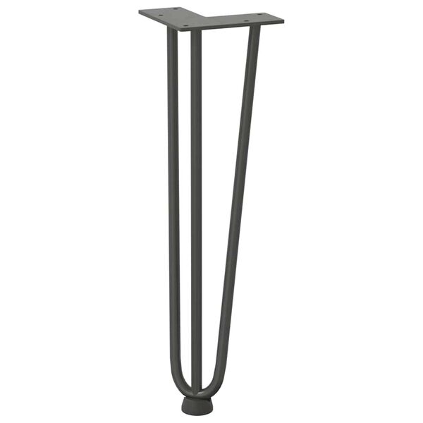 vidaXL Hairpin Legs for Coffee Table 4 pcs Anthracite 42 cm Solid Steel