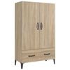 vidaXL Highboard Sonoma Oak 70x31x115 cm Engineered Wood