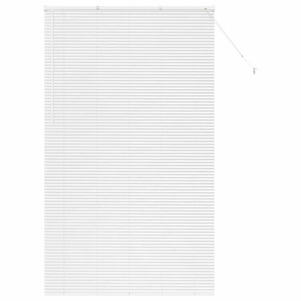 vidaXL Venetian Blinds Height Adjustable White 220 x 125 cm Aluminium