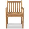 vidaXL Outdoor Chairs 2 pcs Solid Teak Wood