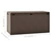 vidaXL Garden Storage Box Brown 114x47x60 cm