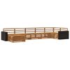 vidaXL Outdoor Sofa Set 7 pcs Natural