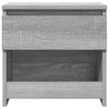 vidaXL Bedside Cabinet Grey Sonoma 40x30x39 cm Engineered Wood