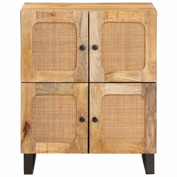 vidaXL Sideboard with Storage Brown 60 x 33 x 75 cm Solid Mango Wood