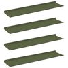 vidaXL Floating Shelf 4 pcs Olive Green 80 x 18 x 2.5 cm Steel