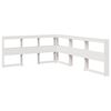 vidaXL Bookcase Bed without Mattress White 140x200cm Solid Wood Pine