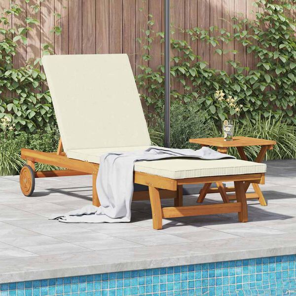 vidaXL Sun Lounger 2 pcs Brown 40 x 40 x 40cm Solid Acacia wood