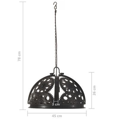 vidaXL Industrial Ceiling Lamp in Chain Wheel Design 45 cm E27
