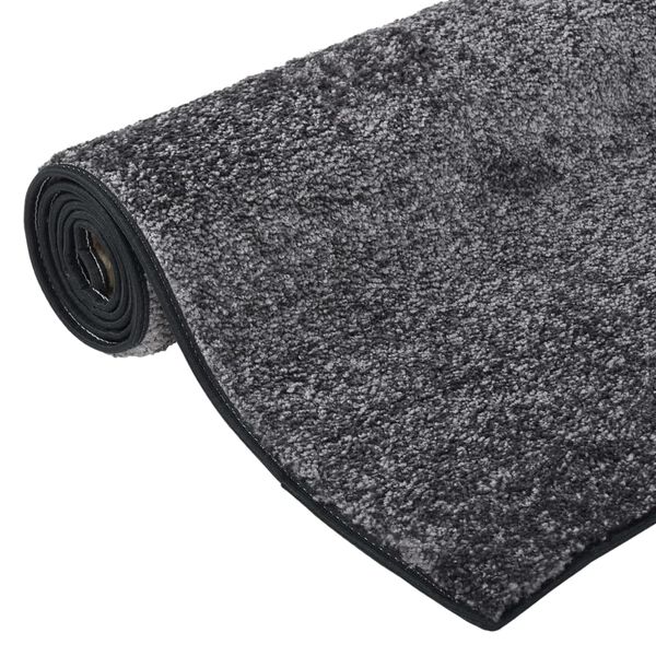 vidaXL Soft Pile Rug Anti-slip 67x180 cm Grey