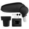 vidaXL Car Armrest Black 11.5x32x(30-50) cm ABS