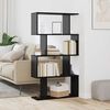 vidaXL Book Cabinet Black Oak 70 x 24 x 129 cm Engineered Wood