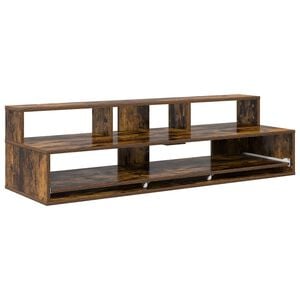 vidaXL Studio Desk Smoked Oak 152 x 42.5 x 36 cm Engineered Wood