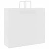 vidaXL Paper Bags 50 pcs with Handles White 54x15x49 cm