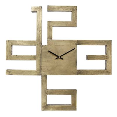 Gifts Amsterdam Wall Clock Numbers Metal Gold 60x4.5x60 cm
