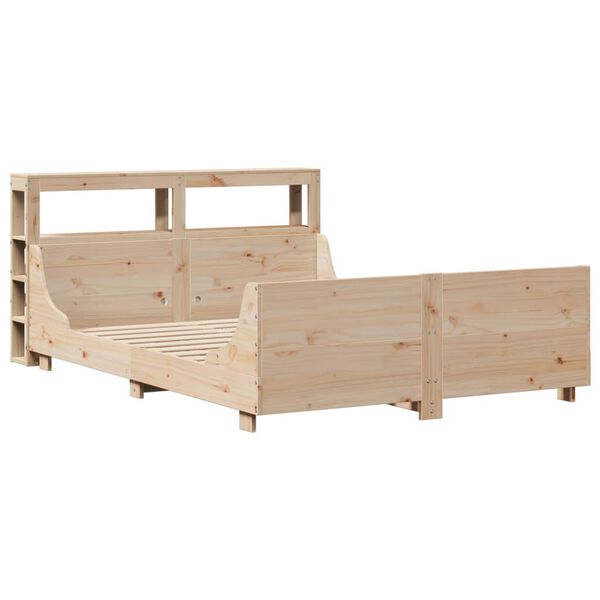 vidaXL Bed Frame without Mattress 140x190 cm Solid Wood Pine