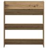 vidaXL Shoe Cabinet 2 pcs Artisan Oak 85 x 18 x 90 cm Engineered Wood