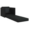 vidaXL Folding Sofa Bed Black 74 x 77 x 81 cm PVC