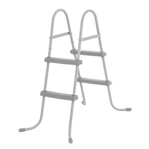 Bestway Pool Ladder | Grey | Metal frame, Plastic steps | 2-step | Non-slip