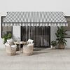 vidaXL Automatic Retractable Awning with LEDs Anthracite&White 450x350 cm