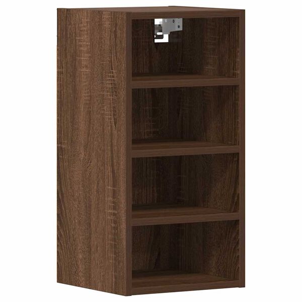 vidaXL Hanging Cabinet Riga Brown Oak 30x29.5x60 cm Engineered Wood