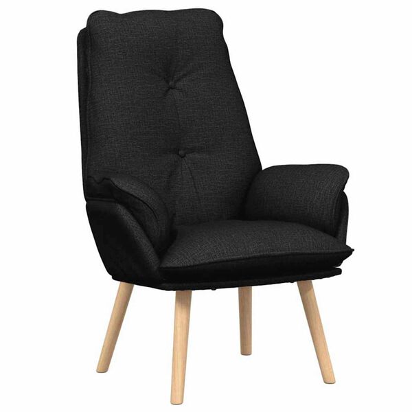 vidaXL Armchair Black 69 x 74 x 93 cm Sherpa Fabric