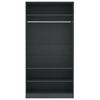 vidaXL Wardrobe Grey 100x50x200 cm Engineered Wood