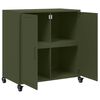 vidaXL Sideboard Olive Green 68x39x72 cm Steel