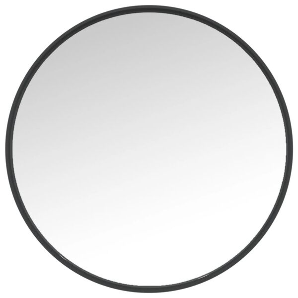 vidaXL Wall Mirror Black 50 cm