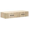 vidaXL Wall-Mounted Side Table Sonoma Oak 87.5 x 34.5 x 17 cm