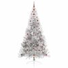 vidaXL Artificial Pre-lit Christmas Tree Silver 240 cm PET
