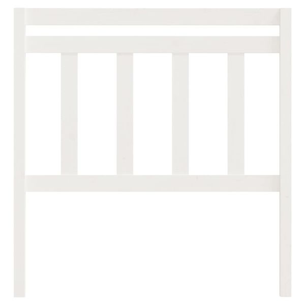 vidaXL Bed Headboard White 106x4x100 cm Solid Wood Pine