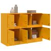 vidaXL Sideboard Mustard Yellow 99x39x73 cm Steel