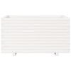 vidaXL Garden Planter White 90x60x49.5 cm Solid Wood Pine