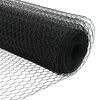 vidaXL Hexagon Fence Grey 0.6 x 25 m Steel