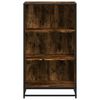 vidaXL Book Cabinet Smoked Oak 60x35x107.5 cm Engineered Wood
