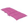 vidaXL Garden Highback Chair Cushions 6 pcs Pink 120x50x7 cm Fabric