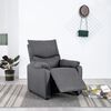 vidaXL Recliner Chair Dark Grey Fabric