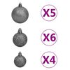 vidaXL Artificial Pre-lit Christmas Tree with Ball Set 90 cm Green