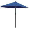 vidaXL Garden Parasol Azurblau 294 x 150 x 223 cm Polyester and Steel
