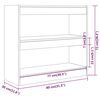 vidaXL Book Cabinet/Room Divider White 80x30x72 cm