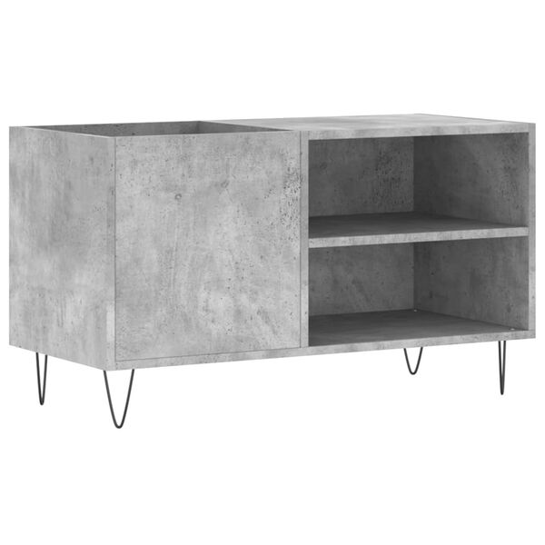 vidaXL Record Cabinet Concrete Grey 85x38x48 cm Engineered Wood