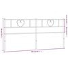 vidaXL Metal Replace Headboard Black 200 cm