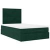 vidaXL Ottoman Bed with Mattresses Dark Green 120x200cm Velvet