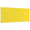 vidaXL Kitchen Backsplash 2 pcs Yellow 120 x 50 cm Tempered Glass